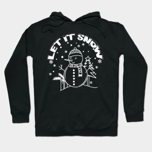 Snowmen Shirt, Let it Snow Design, Winter Season Lover Hoodie